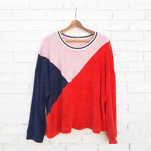 Splendid x Margherita Colorblock Terry Pullover - Picture 4 of 8